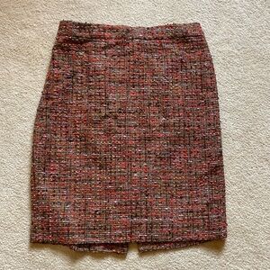 J Crew Tweed Plaid Pencil Skirt